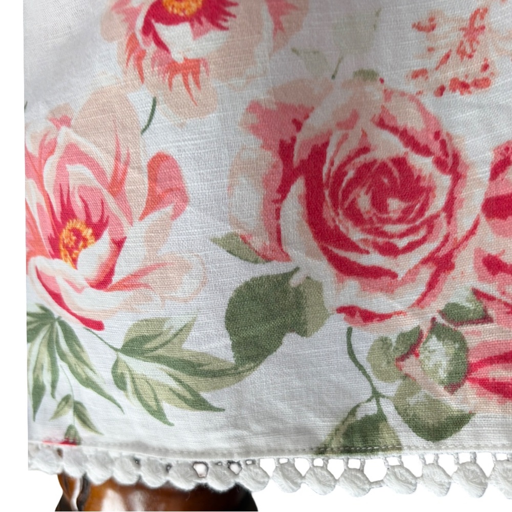 Zara Floral White and Pink Blouse - Picture 3 of 5